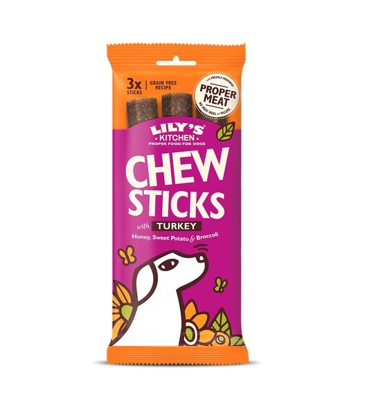 Lily's Kitchen Dog Chew Sticks with Turkey Dog Treats 120G - 1