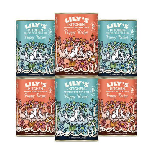 Lily's Kitchen Dog Puppy Wet Food Multipack 6x400g-1