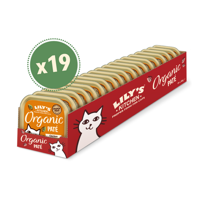 Lily's Kitchen Organic Chicken Pate Wet Cat Food - 4