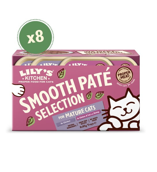 Lily's Kitchen Pate for Mature Cats Multipack Wet Cat Food 8X85G - 1