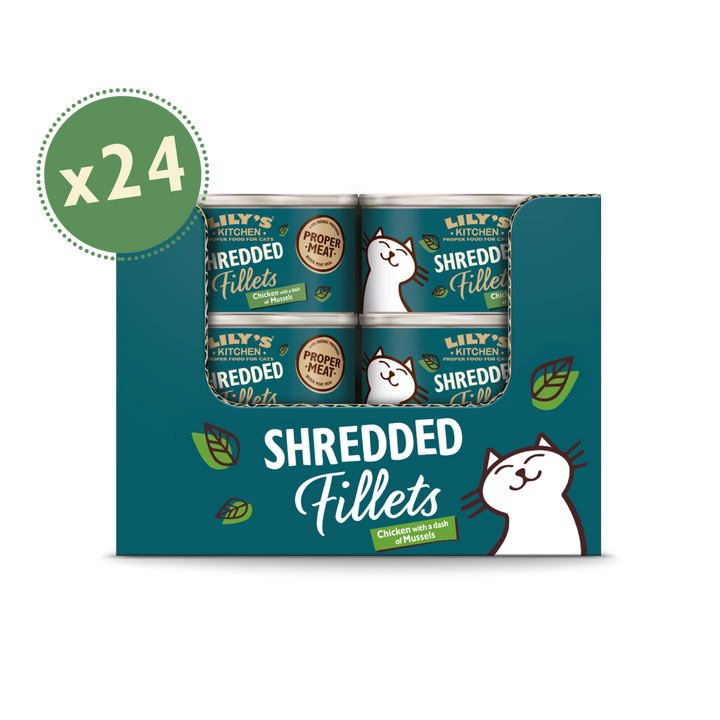 Lily's Kitchen Shredded Fillets Chicken & Mussels in Broth Wet Cat Food - 3