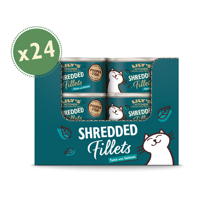 Lily's Kitchen Shredded Fillets Tuna & Salmon In Broth Wet Cat Food - 3