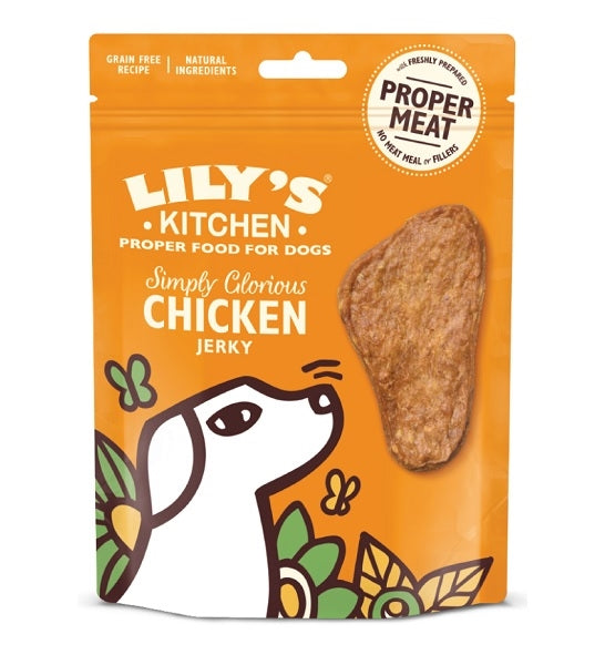 Lily's Kitchen Simply Glorious Chicken Jerky Dog Treats 70G-1