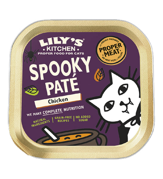 Lily's Kitchen Spooky Pate Edition Chicken Dinner Wet Cat Food 85G