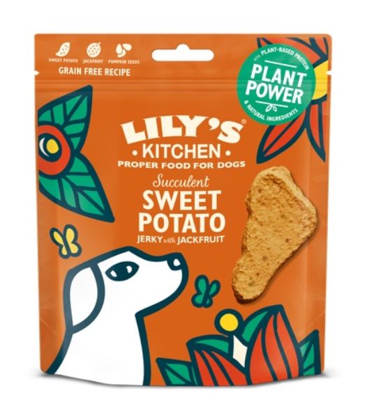 Lily's Kitchen Succulent Sweet Potato & Jackfruit Jerky Dog Treats 70G - 1