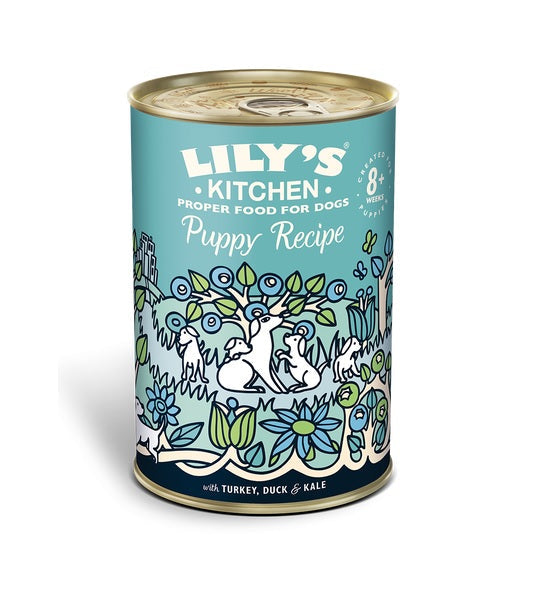 Lily's Kitchen Turkey & Duck Puppy Recipe Canned Dog Wet Food-1