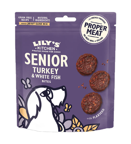 Lily's Kitchen Turkey & Whitefish Senior Dog Treats 70G-2