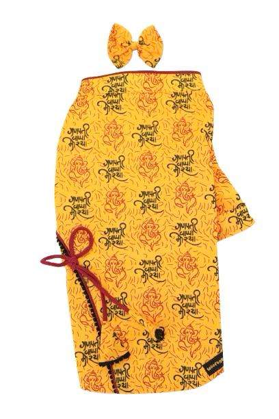 Mustard Ganesh Kurta-2