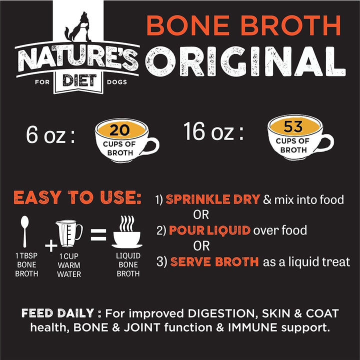 Nature's Diet Pet Bone Broth Protein Powder with Pumpkin, Fish Oil and Turmeric-4