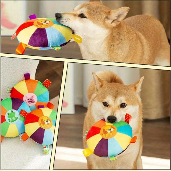 One Plush Squeaky Dog Toy-1