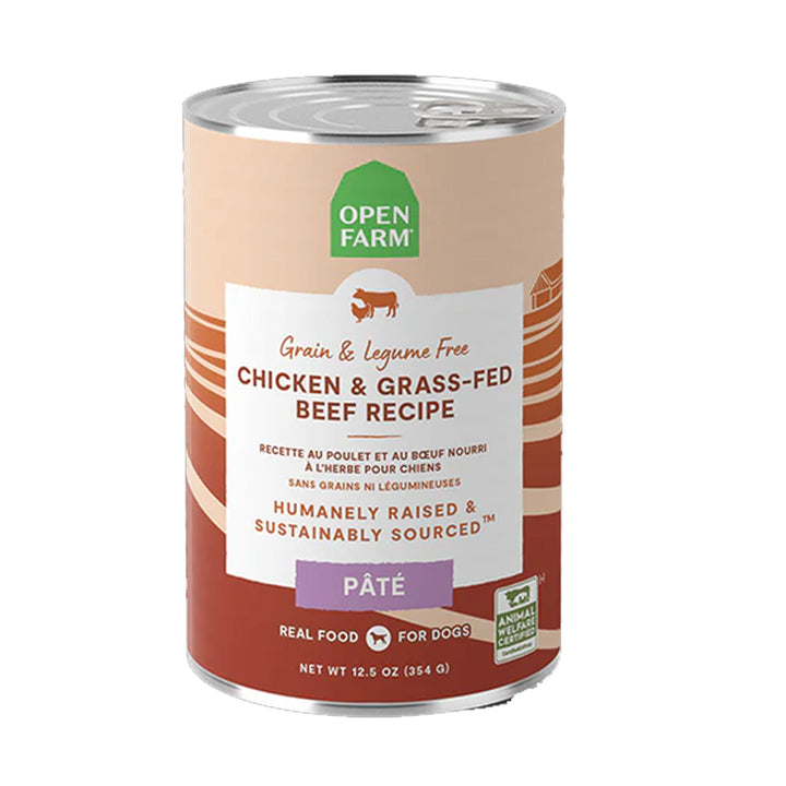 Open Farm Chicken & Grass Fed Beef Pate Wet Dog-1