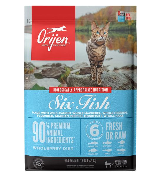 Orijen Six Fish Formula Protein-Rich Grain Free Diet Cat Dry Food-1
