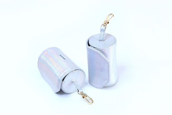 PEARL LEATHER POOP BAG POUCH-3