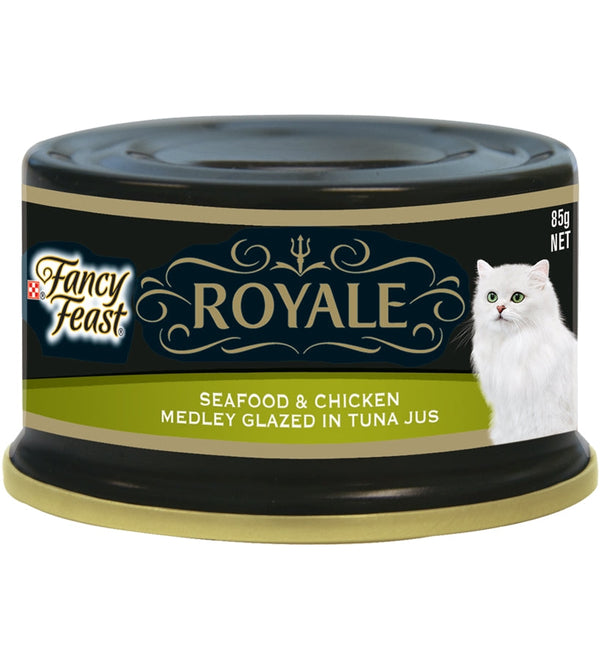 PURINA Fancy Feast Royale Seafood & Chicken Medley Wet Cat Food 85G-1
