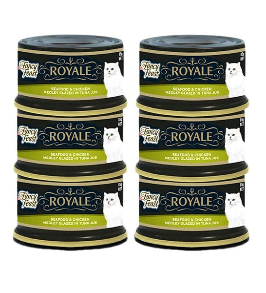 PURINA Fancy Feast Royale Seafood & Chicken Medley Wet Cat Food 85G-3