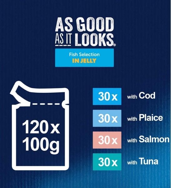 PURINA Felix Doubly Delicious Fish Selection in Jelly Pouch Wet Cat Food Pack 12X85G-4
