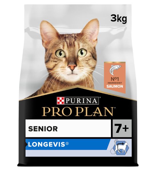 PURINA Pro Plan Original Senior Salmon Cat Dry Food 3KG-3