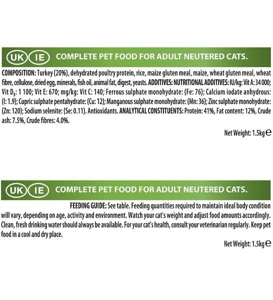 PURINA Pro Plan Sterilised Optirenal Turkey Adult Dry Cat Food-4