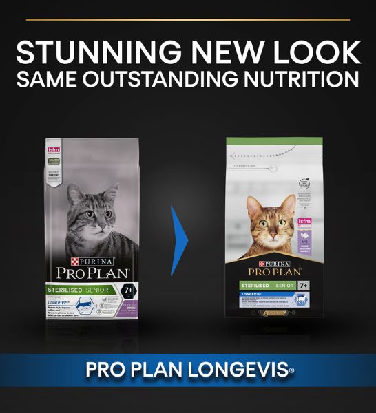 PURINA Pro Plan Sterilised Senior 7+ Turkey Dry Cat Food 1.5KG-2