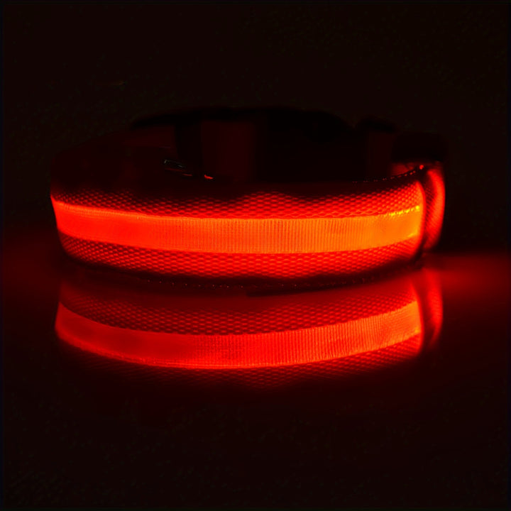 Pet Dogs Adjustable Luminous Collar-2
