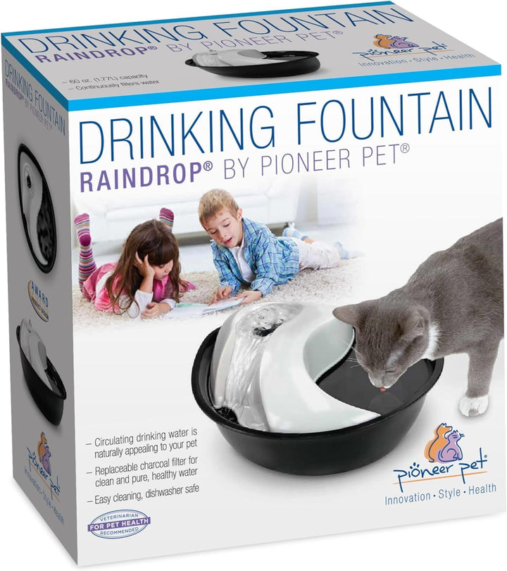 Pioneer Pet Raindrop Design Plastic Drinking Fountain-1