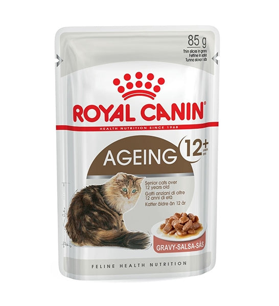 Royal Canin Ageing 12+ Adult Chunks In Gravy Wet Cat Food 85G - 1
