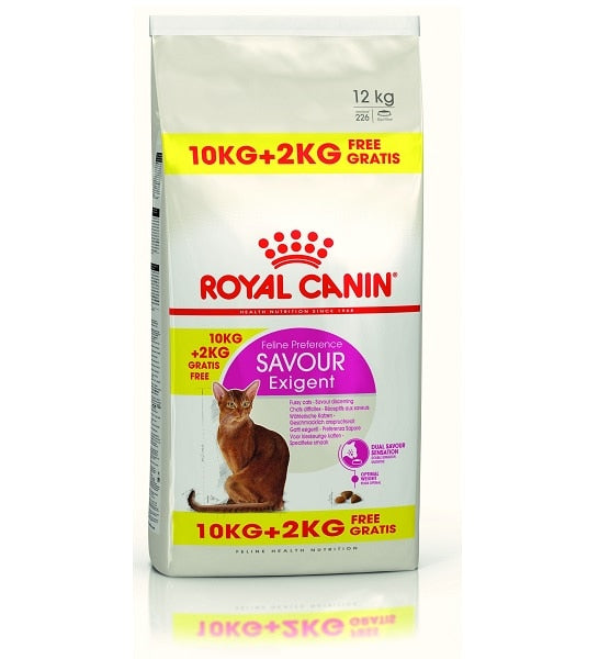 Royal Canin Exigent Adult Cat Dry Food 10kg + 2kg FREE Promo Bag - 1