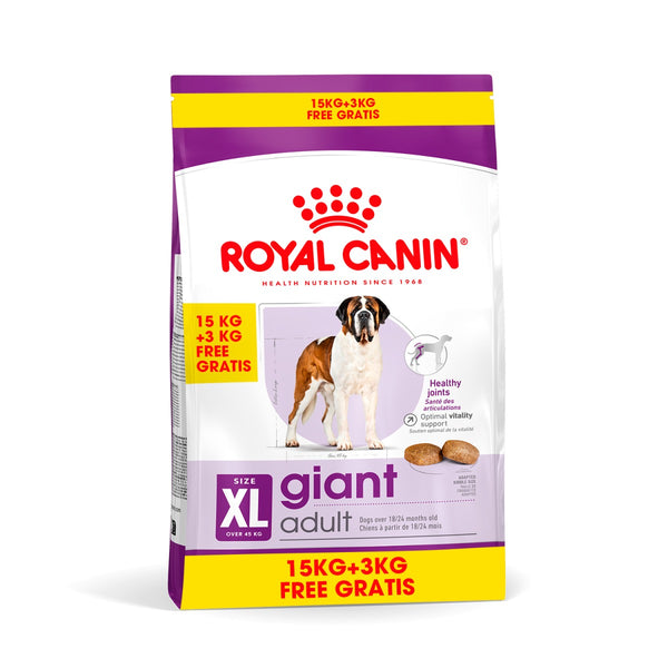 Royal Canin Giant Adult Dry Dog Food 15+3 Kg