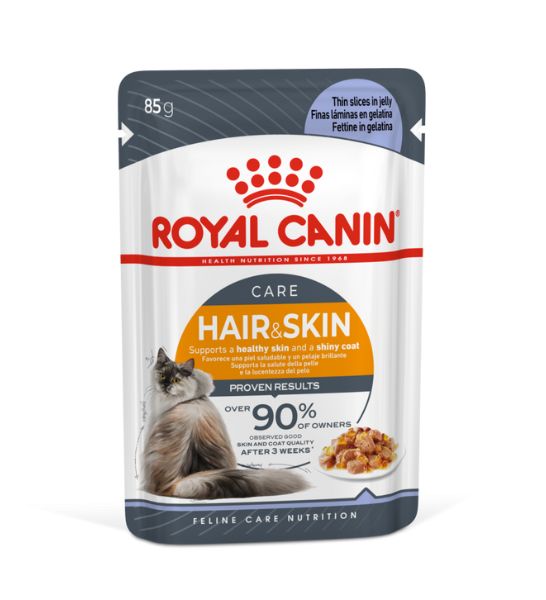 Royal Canin Hair & Skin In Jelly Adult Wet Cat Food - 1