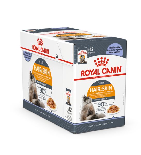 Royal Canin Hair & Skin In Jelly Adult Wet Cat Food - 3