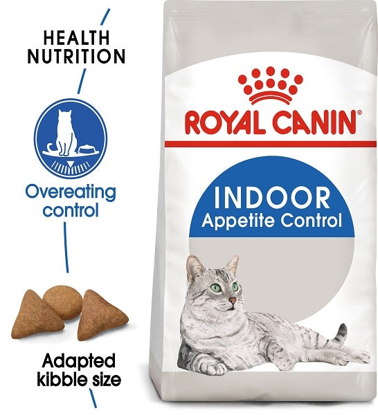 Royal Canin Indoor Appetite Control Adult Dry Cat Food 2KG - 2