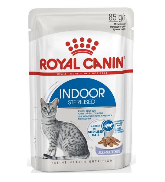 Royal Canin Indoor Sterilised In Jelly Adult Cat Wet Food - 1