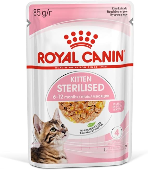 Royal Canin Kitten Sterilised In Jelly Wet Food 85G - 1