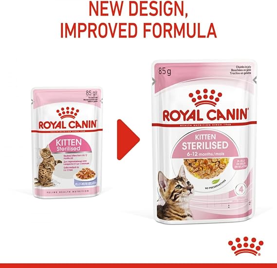 Royal Canin Kitten Sterilised In Jelly Wet Food 85G - 2