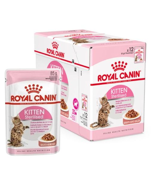 Royal Canin Kitten Sterilised in Gravy Wet Food - 2