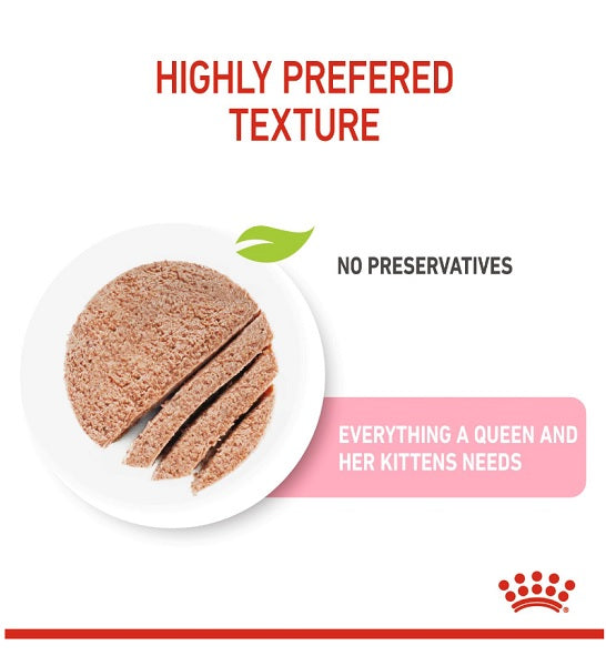 Royal Canin Mother & Babycat Mousse - Young & Adult Wet Cat Food - 5