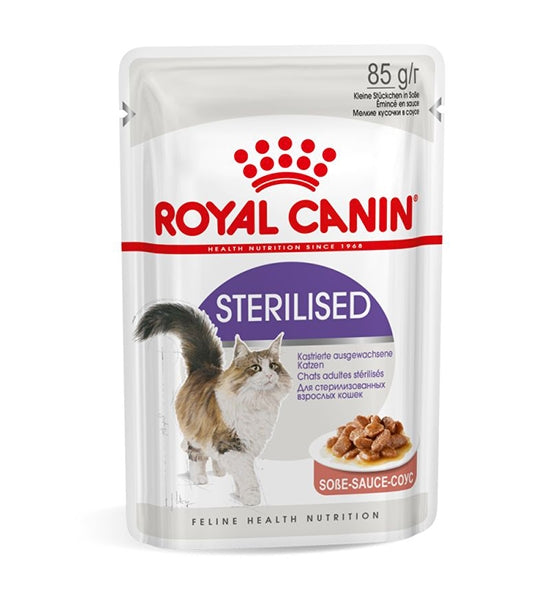 Royal Canin Sterilised Chunks In Gravy Adult Wet Cat Food - 1
