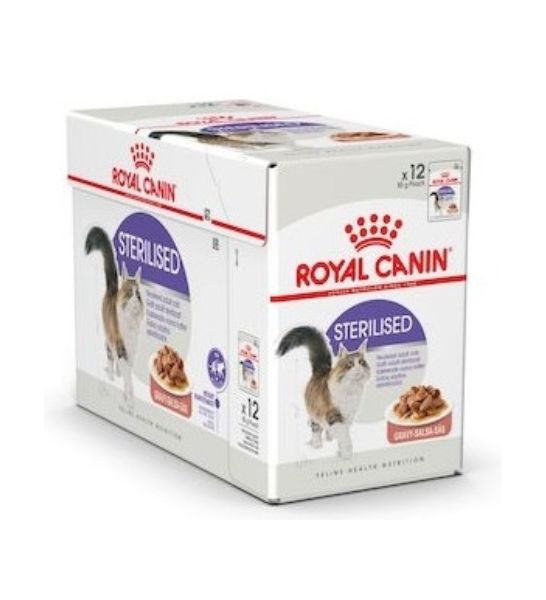 Royal Canin Sterilised Chunks In Gravy Adult Wet Cat Food - 6