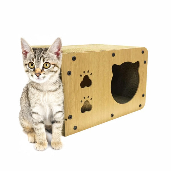 Saas Cat Scratching Board House-11