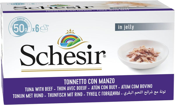 Schesir Cat Multipack Can Tuna with Beef-1