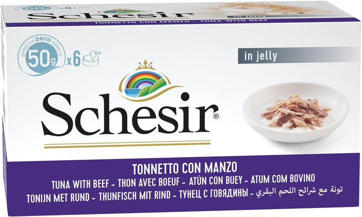 Schesir Cat Multipack Can Tuna with Beef-1