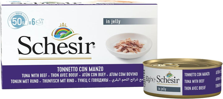 Schesir Cat Multipack Can Tuna with Beef-2