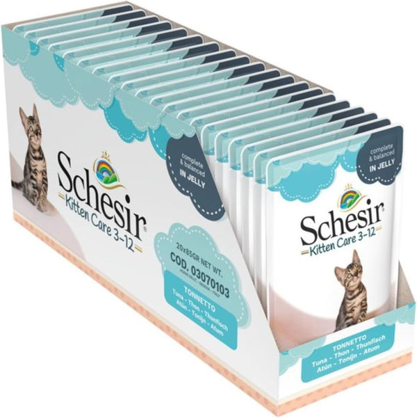  Schesir Cat Pouch Jelly Tuna For Kitten-1