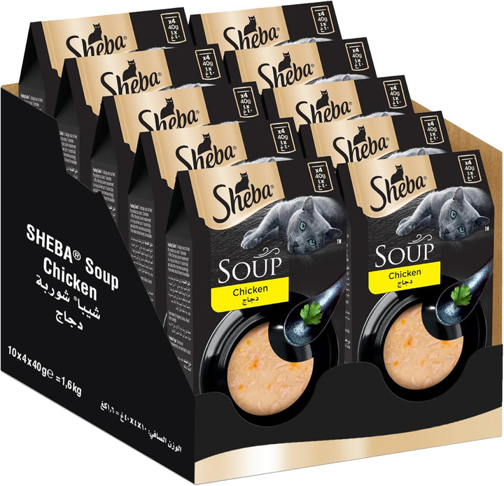 Sheba Cat Soup with Chicken-4x40g