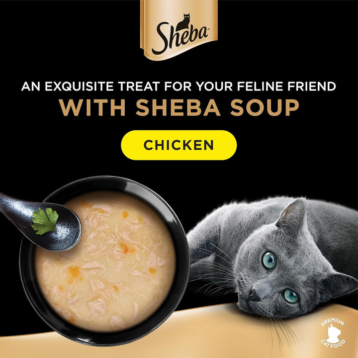Sheba Cat Soup with Chicken-4x40g-1