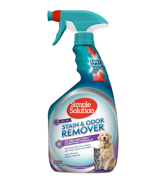 Simple Solution Pet Stain & Odour Remover Floral Fresh Scent 32oz