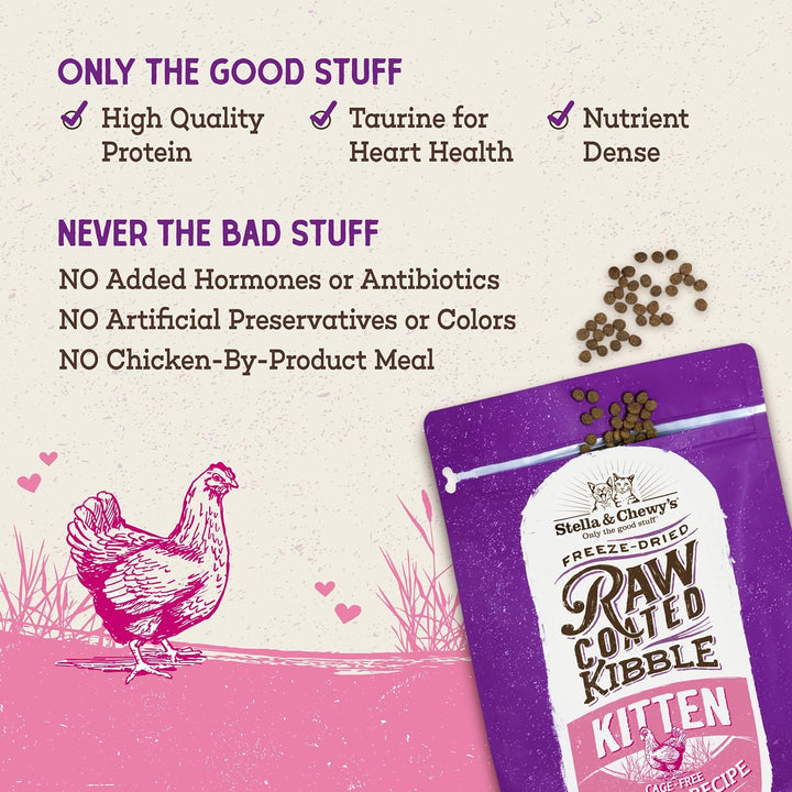 Stella & Chewys Raw Coated Premium Kibble Kitten Food-3