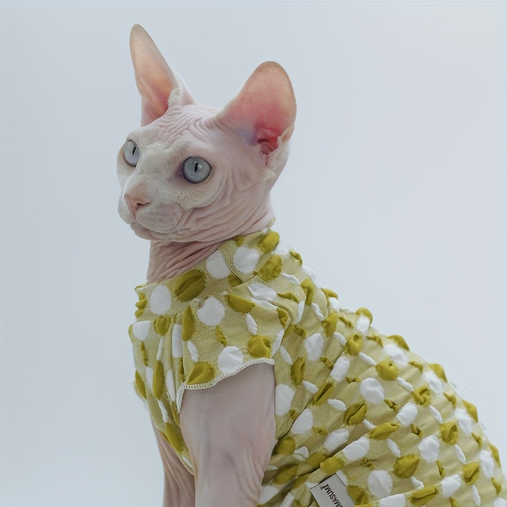 Summer Cooling Cat Vest for Hairless Breeds-2