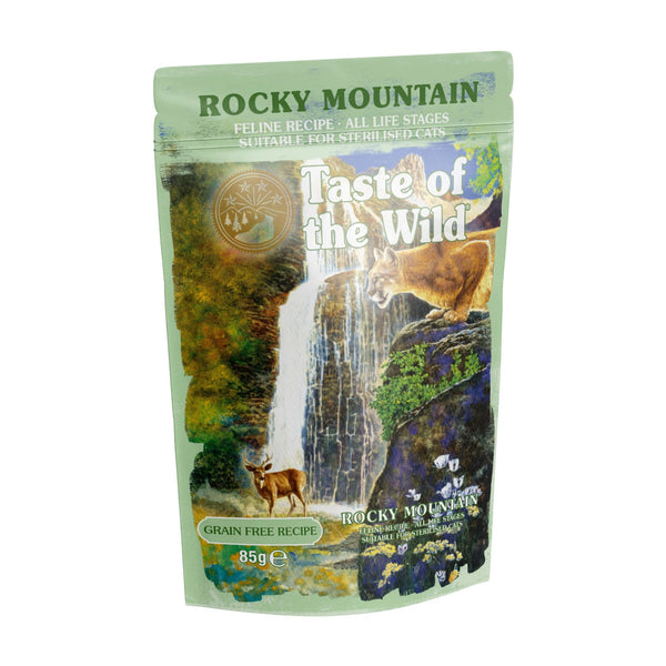 Taste Of The Wild Rocky Mountain Chunks In Gravy Grain-Free Wet Cat Food 85G