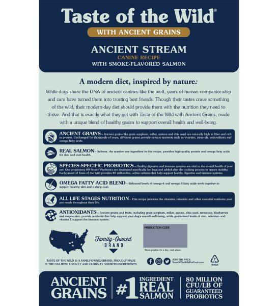 Taste of The Wild Ancient Stream Salmon Dry Dog Food-2